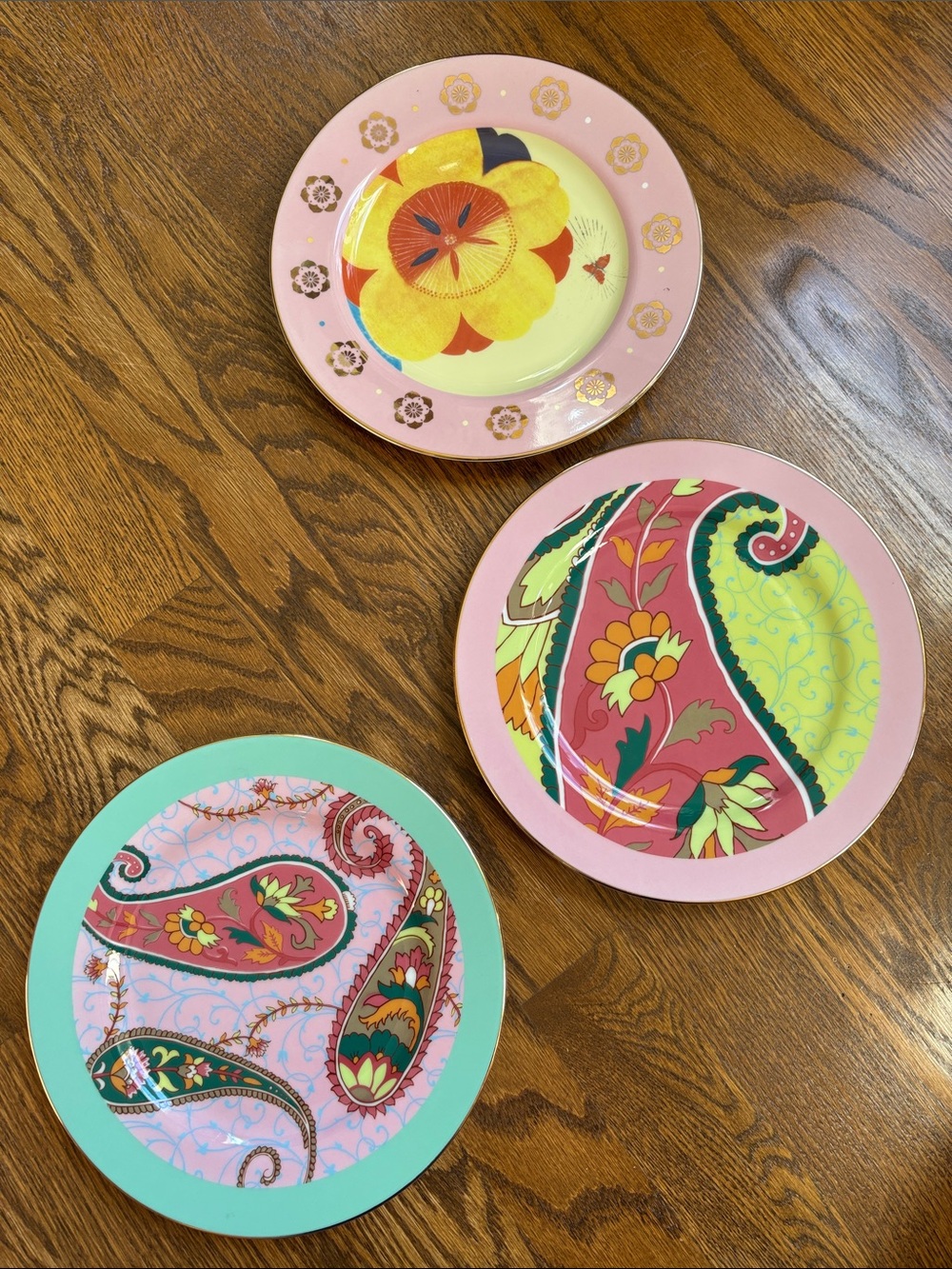 Set of 3 Anthropologie side plates